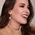 Peach | .925 Sterling Silver | Mermaid Glass Drop Earrings